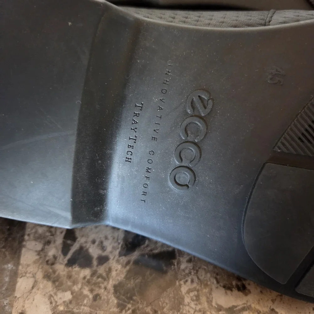 Ecco sz 45 men's Tray Tech light penny loafer black‎ casual career comfort